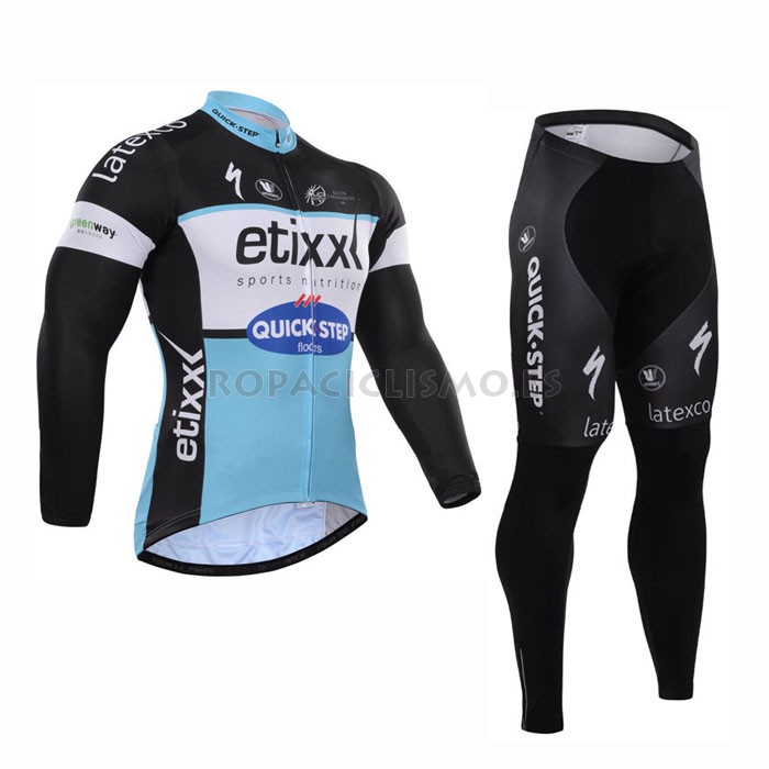 2015 Maillot quick step mangas largas